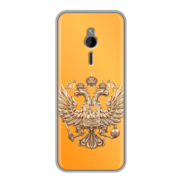 Силиконовый чехол на Nokia 230 с принтом Герб Флаг России
