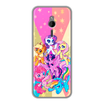 Силиконовый чехол на Nokia 230 с принтом My little pony Дружба чудо