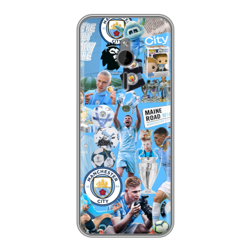 Силиконовый чехол на Nokia 230 с принтом Man City Манчестер Сити
