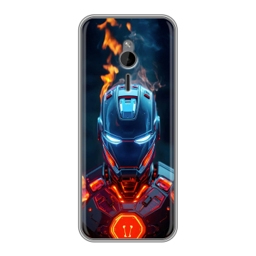 Силиконовый чехол на Nokia 230 с принтом IronMan Железный человек