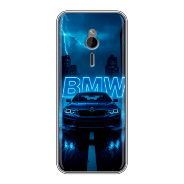 Силиконовый чехол на Nokia 230 с принтом BMW БМВ