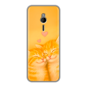 Силиконовый чехол на Nokia 230 с принтом Милые котята