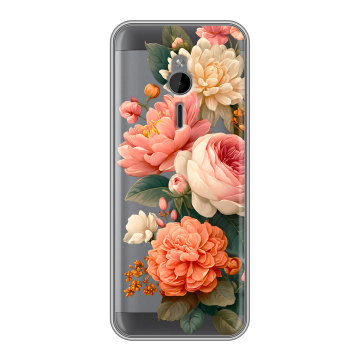 Силиконовый чехол на Nokia 230 с принтом цветы