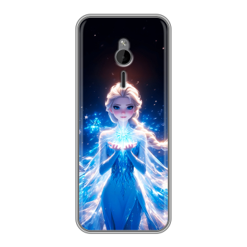 Силиконовый чехол на Nokia 230 с принтом Холодное сердце Frozen