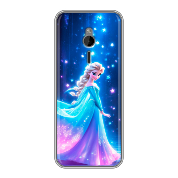 Силиконовый чехол на Nokia 230 с принтом Холодное сердце Frozen