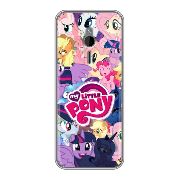 Силиконовый чехол на Nokia 230 с принтом My little pony Дружба чудо