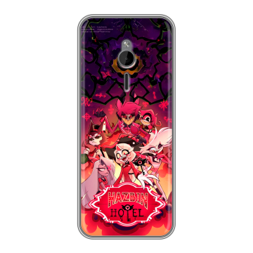Силиконовый чехол на Nokia 230 с принтом Hazbin Hotel Отель Хазбин