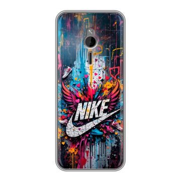 Силиконовый чехол на Nokia 230 с принтом Nike Найк