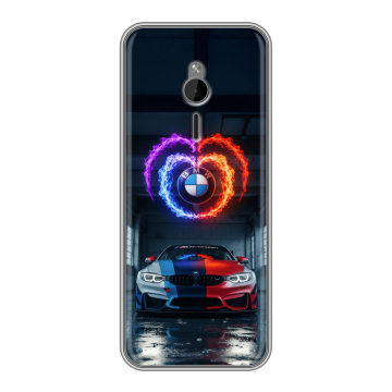 Силиконовый чехол на Nokia 230 с принтом BMW БМВ