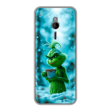 Силиконовый чехол на Nokia 230 с принтом Новый год гринч