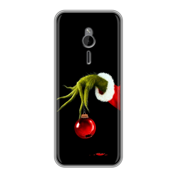 Силиконовый чехол на Nokia 230 с принтом Новый год Гринч