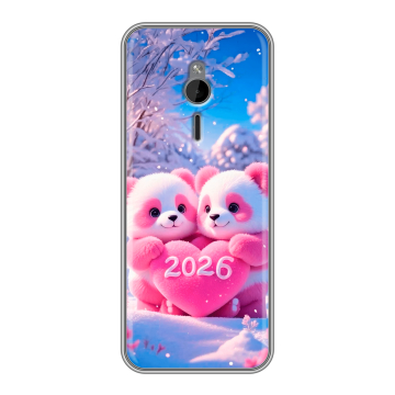 Силиконовый чехол на Nokia 230 с принтом Новый год