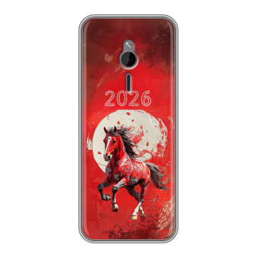 Силиконовый чехол на Nokia 230 с принтом Новый год