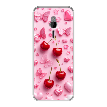 Силиконовый чехол на Nokia 230 с принтом для девочек