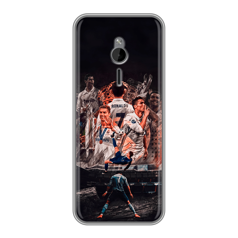 Силиконовый чехол на Nokia 230 с принтом Реал Роналдо Real Ronaldo Силиконовый чехол на Nokia 230 с принтом Реал Роналдо Real Ronaldo