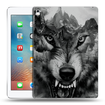 Силиконовый чехол на планшета Ipad Pro 9.7 с принтом Волк