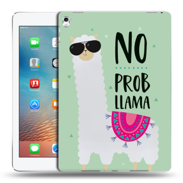 Силиконовый чехол на планшета Ipad Pro 9.7 с принтом Лама