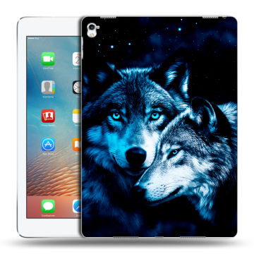 Силиконовый чехол на планшета Ipad Pro 9.7 с принтом Волки