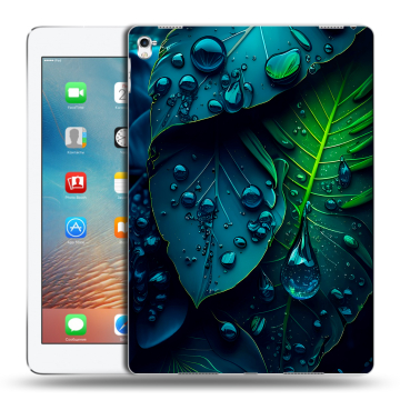 Силиконовый чехол на планшета Ipad Pro 9.7 с принтом Листья