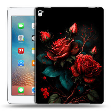Силиконовый чехол на Ipad Pro 9.7 с принтом Розы красные Силиконовый чехол на Ipad Pro 9.7 с принтом Розы красные