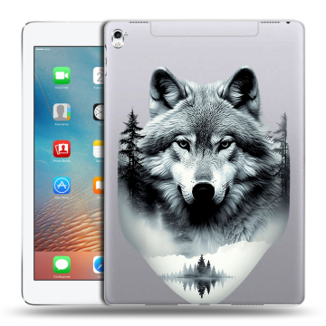 Силиконовый чехол на Ipad Pro 9.7 с принтом Волк в лесу Силиконовый чехол на Ipad Pro 9.7 с принтом Волк в лесу