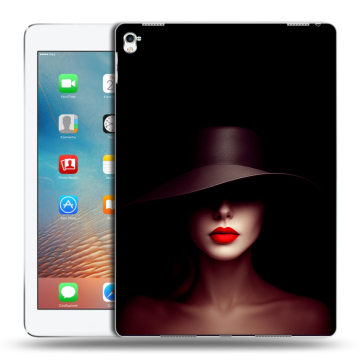 Силиконовый чехол на Ipad Pro 9.7 с принтом Девушка в шляпе Силиконовый чехол на Ipad Pro 9.7 с принтом Девушка в шляпе