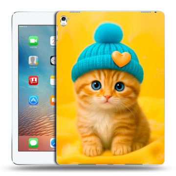 Силиконовый чехол на Ipad Pro 9.7 с принтом Котенок в шапке