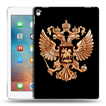 Силиконовый чехол на Ipad Pro 9.7 с принтом Герб России золотой Силиконовый чехол на Ipad Pro 9.7 с принтом Герб России золотой