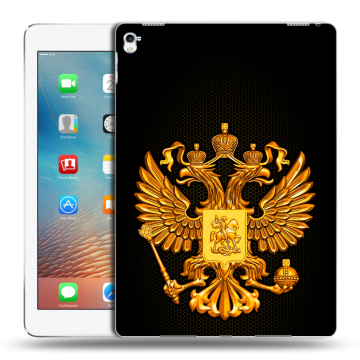 Силиконовый чехол на Ipad Pro 9.7 с принтом Герб России желтый Силиконовый чехол на Ipad Pro 9.7 с принтом Герб России желтый