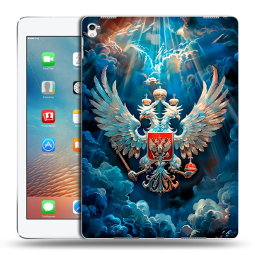 Силиконовый чехол на Ipad Pro 9.7 с принтом Герб флаг России Силиконовый чехол на Ipad Pro 9.7 с принтом Герб флаг России