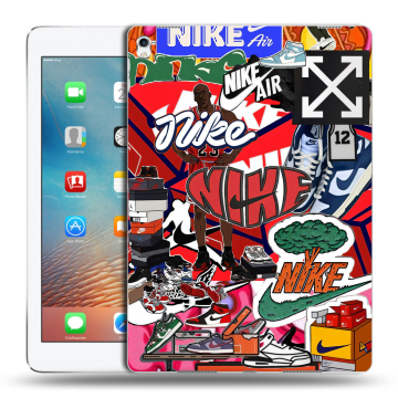 Силиконовый чехол на Ipad Pro 9.7 с принтом Найк Nike яркий Силиконовый чехол на Ipad Pro 9.7 с принтом Найк Nike яркий