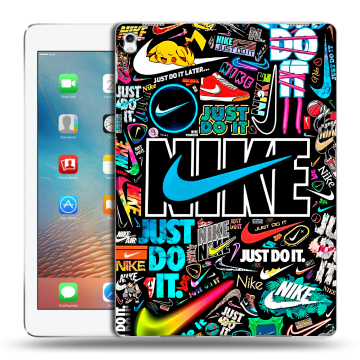Силиконовый чехол на Ipad Pro 9.7 с принтом найк nike черный Силиконовый чехол на Ipad Pro 9.7 с принтом найк nike черный