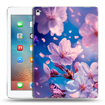 Силиконовый чехол на Ipad Pro 9.7 с принтом цветы бабочки Силиконовый чехол на Ipad Pro 9.7 с принтом цветы бабочки
