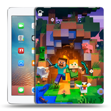 Силиконовый чехол на Ipad Pro 9.7 с принтом Майнкрафт Minecraft Силиконовый чехол на Ipad Pro 9.7 с принтом Майнкрафт Minecraft