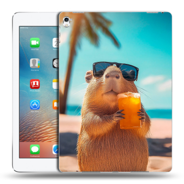 Силиконовый чехол на Ipad Pro 9.7 с принтом Капибара Силиконовый чехол на Ipad Pro 9.7 с принтом Капибара