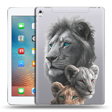 Силиконовый чехол на Ipad Pro 9.7 с принтом Львы