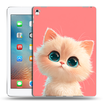 Силиконовый чехол на Ipad Pro 9.7 с принтом Розовый котенок