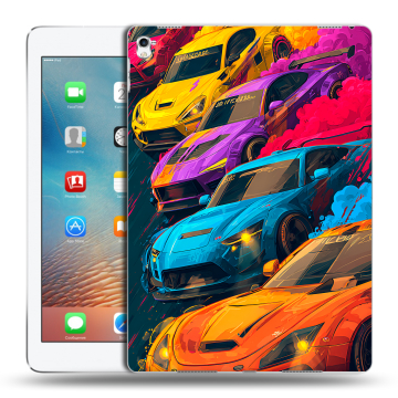 Силиконовый чехол на Ipad Pro 9.7 с принтом Тачки