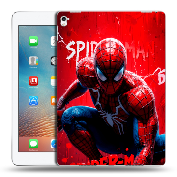 Силиконовый чехол на Ipad Pro 9.7 с принтом Spiderman Человек паук Силиконовый чехол на Ipad Pro 9.7 с принтом Spiderman Человек паук