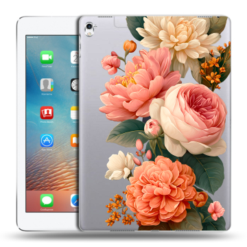 Силиконовый чехол на Ipad Pro 9.7 с принтом цветы