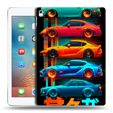 Силиконовый чехол на Ipad Pro 9.7 с принтом машины тачки