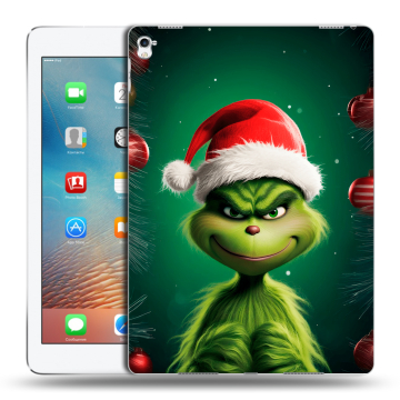 Силиконовый чехол на Ipad Pro 9.7 с принтом Гринч Новый год Рождество