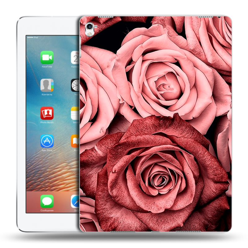 Силиконовый чехол на Ipad Pro 9.7 с принтом Цветы розы Силиконовый чехол на Ipad Pro 9.7 с принтом Цветы розы