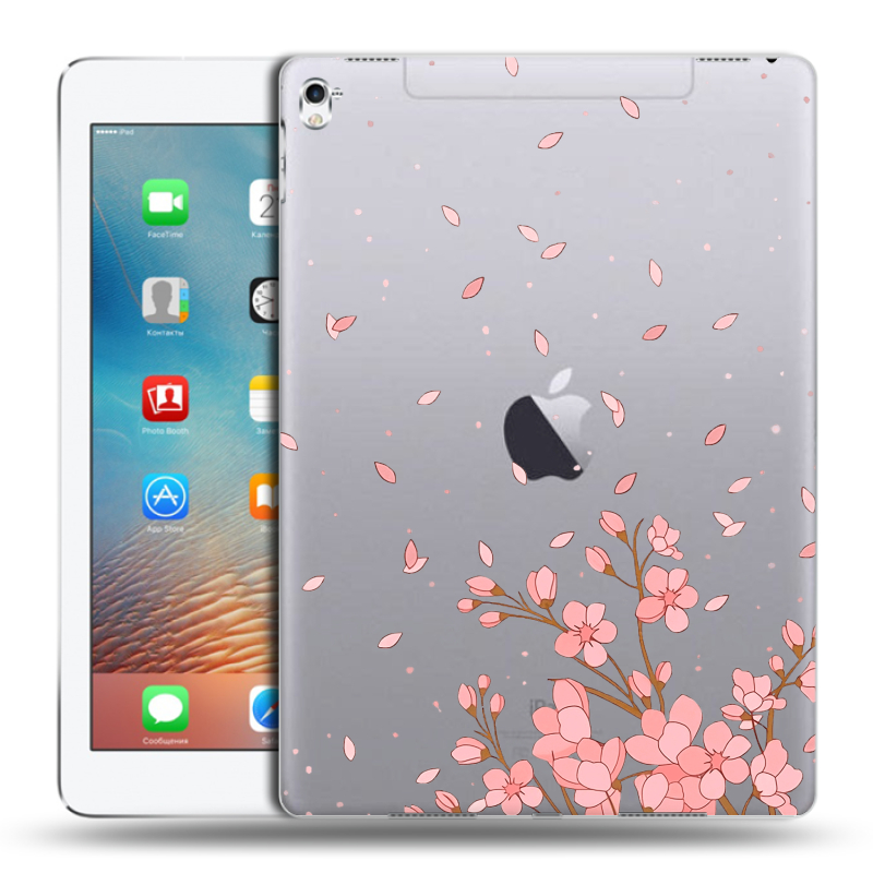 Силиконовый чехол на Ipad Pro 9.7 с принтом Ветка сакуры Силиконовый чехол на Ipad Pro 9.7 с принтом Ветка сакуры