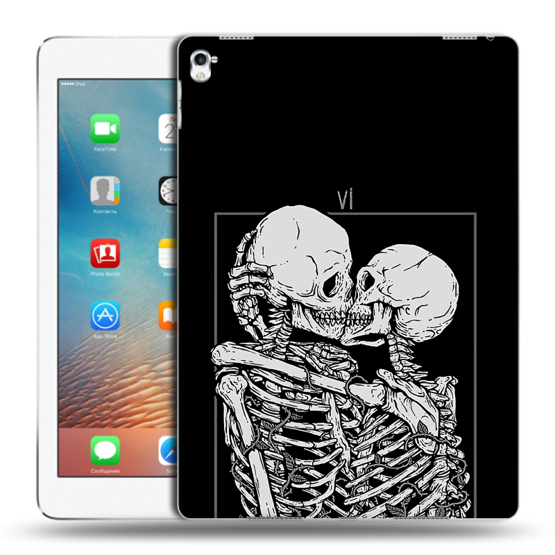 Силиконовый чехол на Ipad Pro 9.7 с принтом Поцелуй скелетов Силиконовый чехол на Ipad Pro 9.7 с принтом Поцелуй скелетов