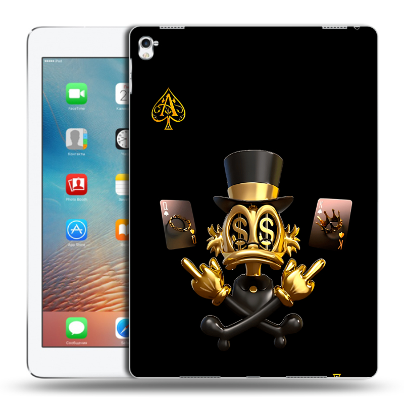 Силиконовый чехол на Ipad Pro 9.7 с принтом Золотой скрудж макдак Силиконовый чехол на Ipad Pro 9.7 с принтом Золотой скрудж макдак