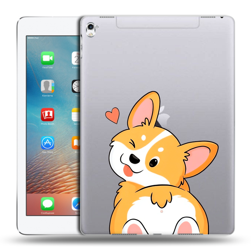 Пластиковый чехол на Ipad Pro 9.7 с принтом Корги Пластиковый чехол на Ipad Pro 9.7 с принтом Корги