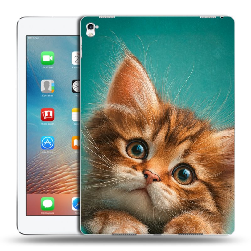 Силиконовый чехол на Ipad Pro 9.7 с принтом котенок Силиконовый чехол на Ipad Pro 9.7 с принтом котенок