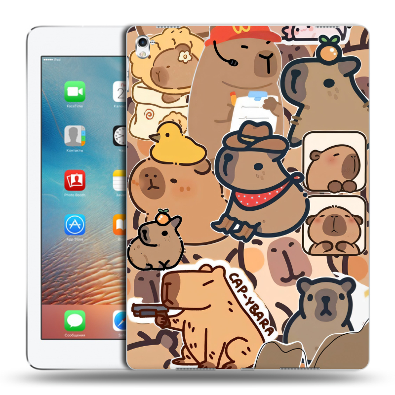 Силиконовый чехол на Ipad Pro 9.7 с принтом капибара Силиконовый чехол на Ipad Pro 9.7 с принтом капибара