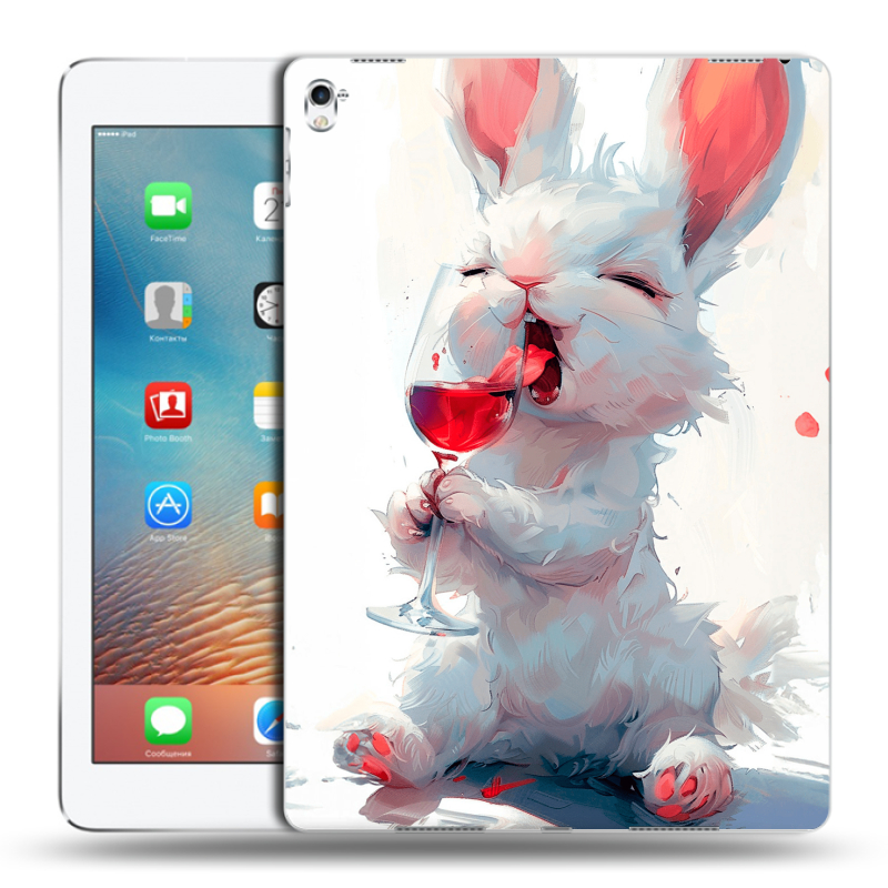 Силиконовый чехол на Ipad Pro 9.7 с принтом кролик зайчик Силиконовый чехол на Ipad Pro 9.7 с принтом кролик зайчик